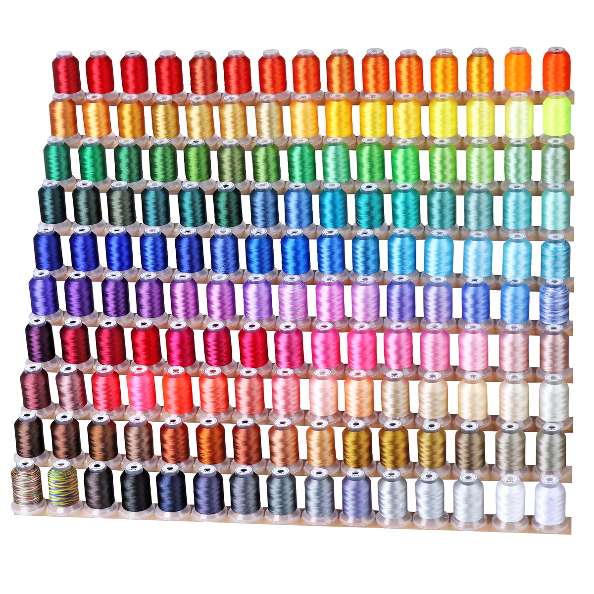 New brothread Mega Kit 150 Colors Compatible with Brother & Janome Pol