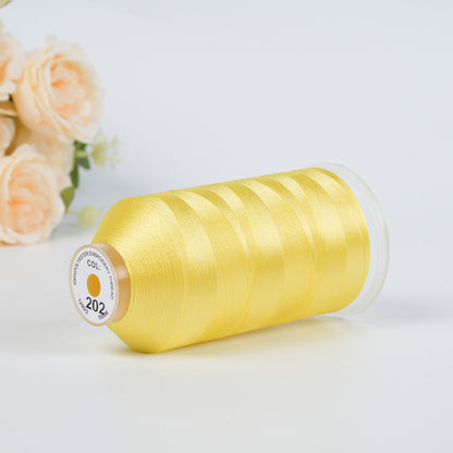 New Brothread 155+ Colors 40WT Polyester Embroidery Machine Thread | 5000M per Spool | Compatible with Brother & Variegated Colors for Commercial/Home Use