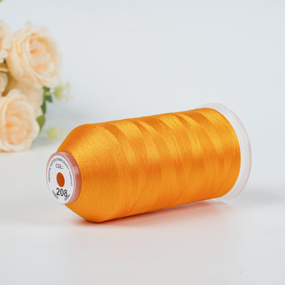 New Brothread 40WT Poly Thread | 5000M per Spool | Includes Brother & Variegated Colors for Commercial/Home Use