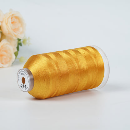 New Brothread 155+ Colors 40WT Polyester Embroidery Machine Thread | 5000M per Spool | Compatible with Brother & Variegated Colors for Commercial/Home Use