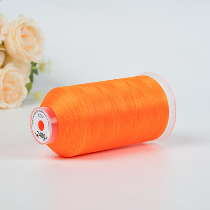 New Brothread 155+ Colors 40WT Polyester Embroidery Machine Thread | 5000M per Spool | Compatible with Brother & Variegated Colors for Commercial/Home Use