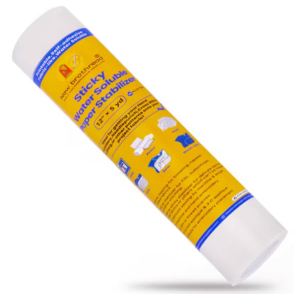 New brothread 8.5"x11" Sticky Water Soluble Embroidery Stabilizer Printable Paper Stabilizer - Medium Weight - Allowed for Print or Draw Patterns Best for Hand & Machine Embroidery
