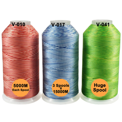 New brothreads - 40 Options- Various Assorted Color Packs of Polyester Embroidery Machine Thread Huge Spool 5000M for All Embroidery Machines