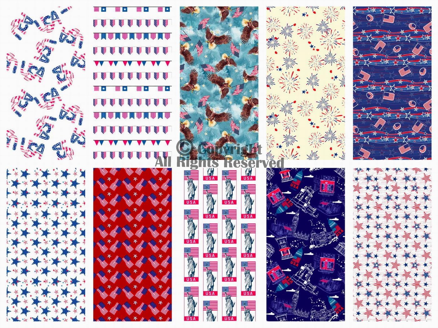 Craftido -25 Options- 100% Cotton Quilting Fabric Bundles 10pcs Fat Qu –  New brothread