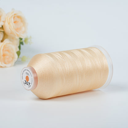 New Brothread 155+ Colors 40WT Polyester Embroidery Machine Thread | 5000M per Spool | Compatible with Brother & Variegated Colors for Commercial/Home Use