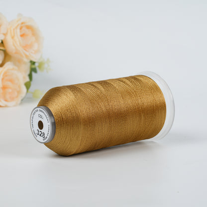 New Brothread 155+ Colors 40WT Polyester Embroidery Machine Thread | 5000M per Spool | Compatible with Brother & Variegated Colors for Commercial/Home Use