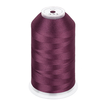 New brothread 100% Polyester with High Sheen Embroidery Thread, 5000M, 40WT(120D/2) 150+ Colors Selected for Commercial Multi Needles and Single Needle Embroidery Machine