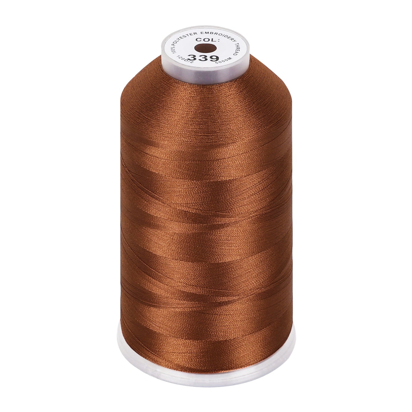 New brothread 100% Polyester with High Sheen Embroidery Thread, 5000M, 40WT(120D/2) 150+ Colors Selected for Commercial Multi Needles and Single Needle Embroidery Machine