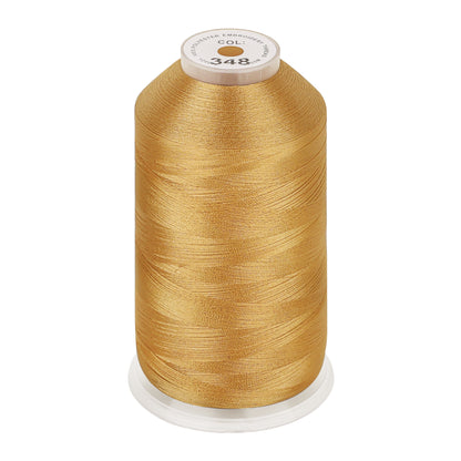 New brothread 100% Polyester with High Sheen Embroidery Thread, 5000M, 40WT(120D/2) 150+ Colors Selected for Commercial Multi Needles and Single Needle Embroidery Machine