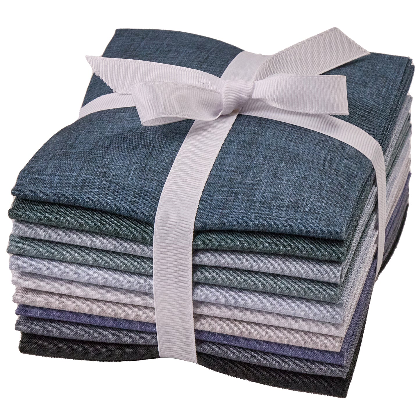 Craftido - 11 Options Solids with Tweed Tonals - Assorted Color Cotton Quilting Fabric Bundles 10pcs Fat Quarters 18"x21" - Medium Weight 5.2oz - for Quilting, Sewing and Crafts