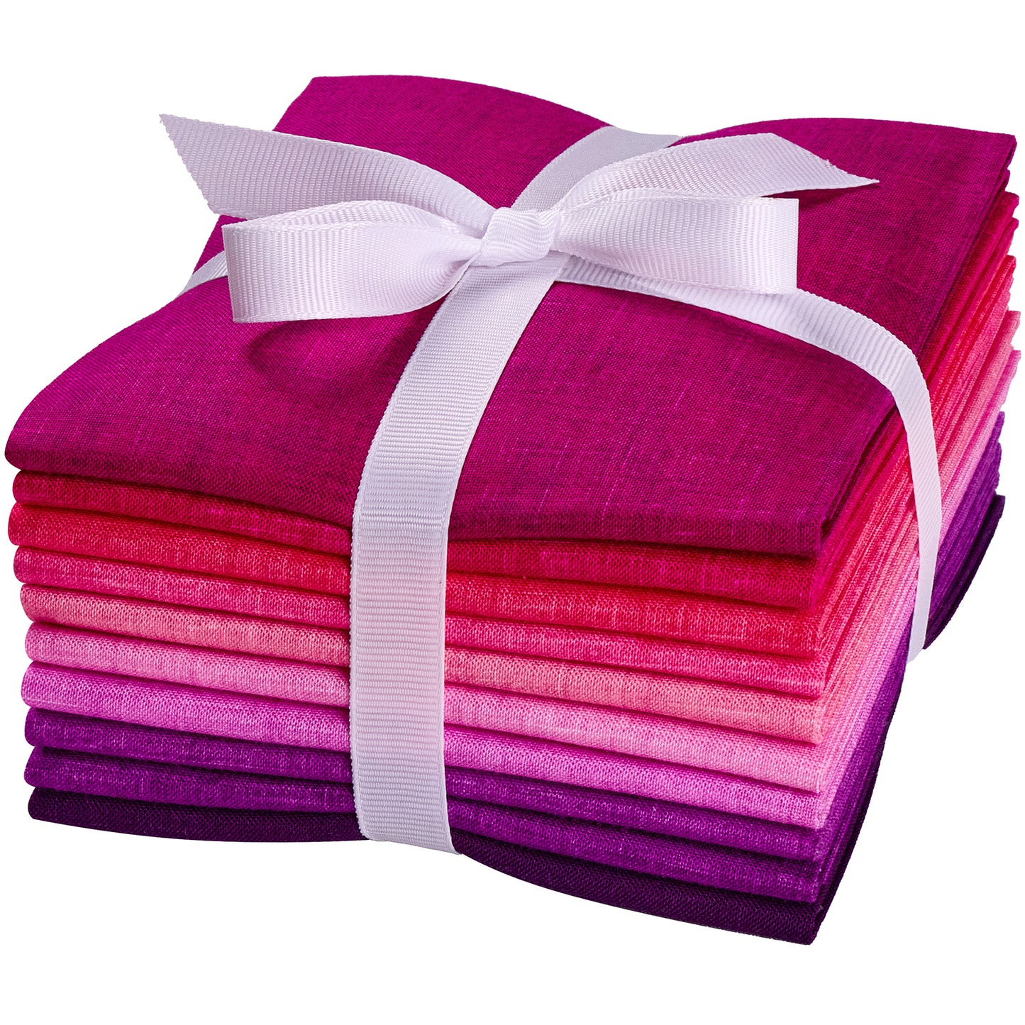 Craftido - 11 Options Solids with Tweed Tonals - Assorted Color Cotton Quilting Fabric Bundles 10pcs Fat Quarters 18"x21" - Medium Weight 5.2oz - for Quilting, Sewing and Crafts