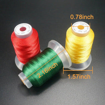 New brothread 40 Brother Colors Polyester Embroidery Machine Thread Kit 500M (550Y) each Spool for Brother Babylock Janome Singer Pfaff Husqvarna Bernina Embroidery and Sewing Machines