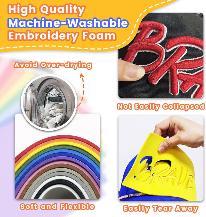 Embroidery Puffy Foam for 3D Patterns – New brothread