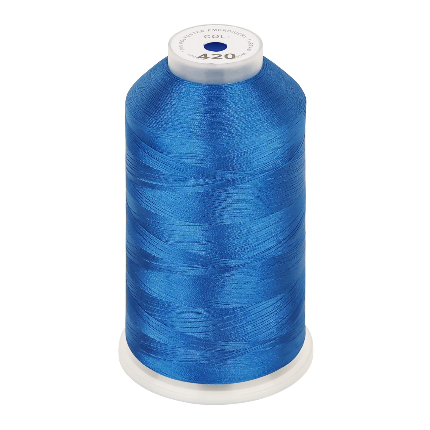 New brothread 100% Polyester with High Sheen Embroidery Thread, 5000M, 40WT(120D/2) 150+ Colors Selected for Commercial Multi Needles and Single Needle Embroidery Machine