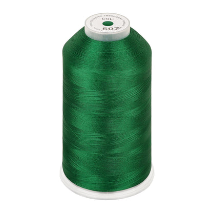 New brothread 100% Polyester with High Sheen Embroidery Thread, 5000M, 40WT(120D/2) 150+ Colors Selected for Commercial Multi Needles and Single Needle Embroidery Machine