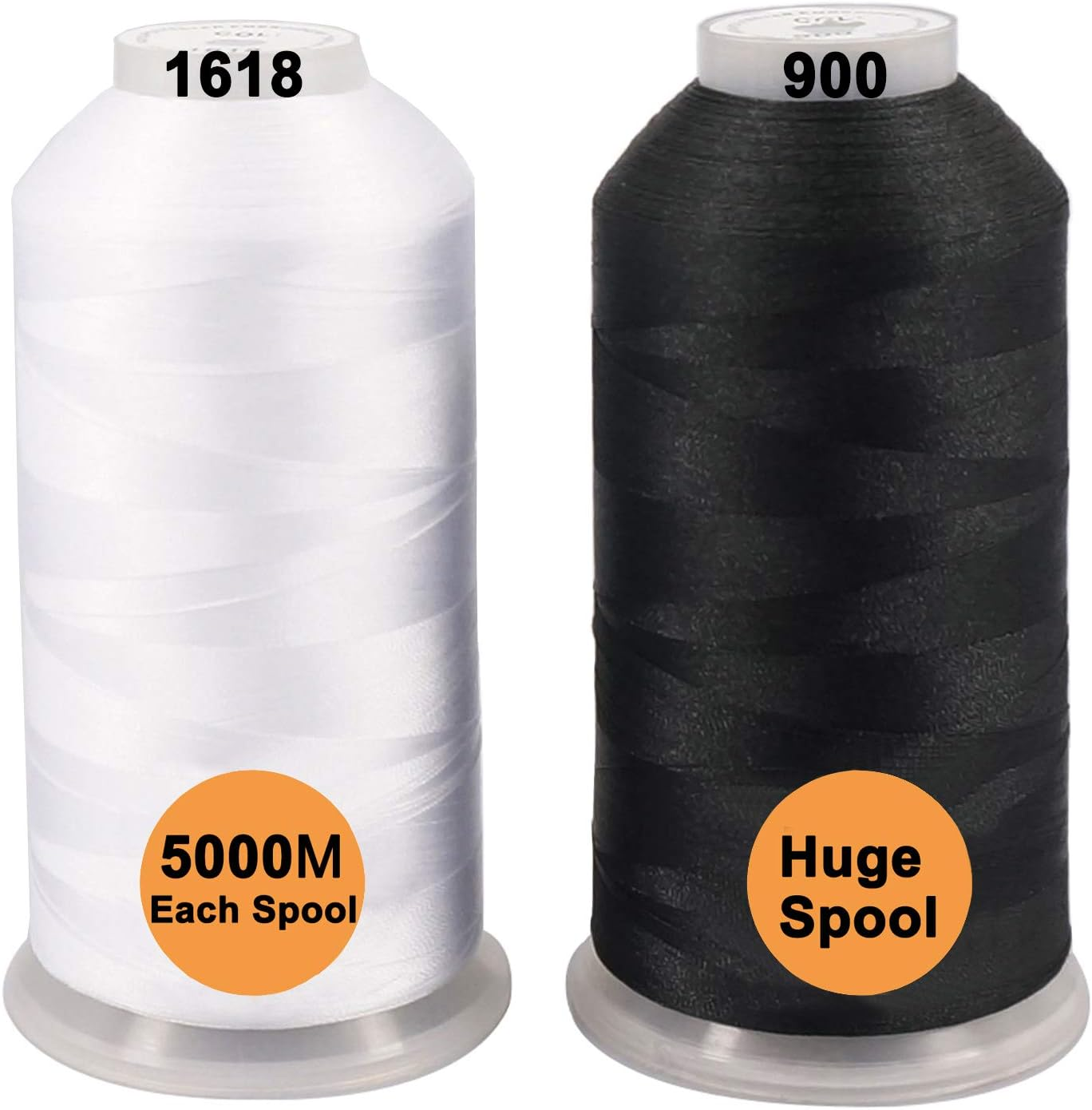 New brothreads - 40 Options- Various Assorted Color Packs of Polyester Embroidery Machine Thread Huge Spool 5000M for All Embroidery Machines