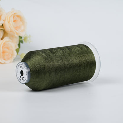 New Brothread 155+ Colors 40WT Polyester Embroidery Machine Thread | 5000M per Spool | Compatible with Brother & Variegated Colors for Commercial/Home Use