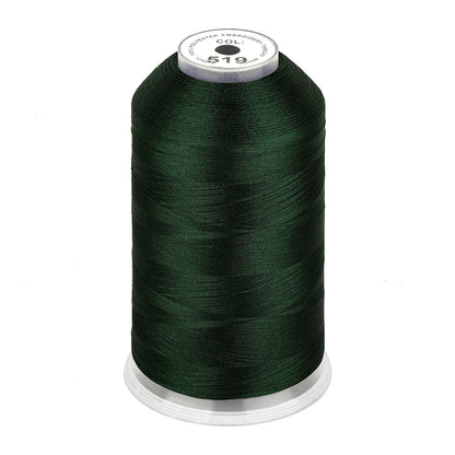 New brothread 100% Polyester with High Sheen Embroidery Thread, 5000M, 40WT(120D/2) 150+ Colors Selected for Commercial Multi Needles and Single Needle Embroidery Machine