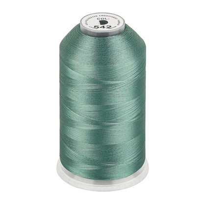New brothread 100% Polyester with High Sheen Embroidery Thread, 5000M, 40WT(120D/2) 150+ Colors Selected for Commercial Multi Needles and Single Needle Embroidery Machine