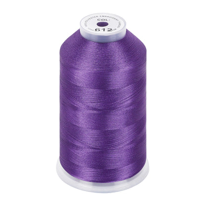 New brothread 100% Polyester with High Sheen Embroidery Thread, 5000M, 40WT(120D/2) 150+ Colors Selected for Commercial Multi Needles and Single Needle Embroidery Machine
