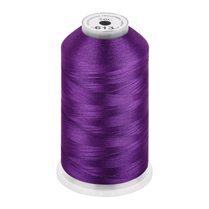 New brothread 100% Polyester with High Sheen Embroidery Thread, 5000M, 40WT(120D/2) 150+ Colors Selected for Commercial Multi Needles and Single Needle Embroidery Machine