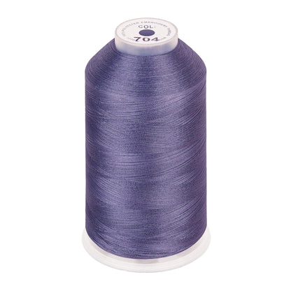 New brothread 100% Polyester with High Sheen Embroidery Thread, 5000M, 40WT(120D/2) 150+ Colors Selected for Commercial Multi Needles and Single Needle Embroidery Machine