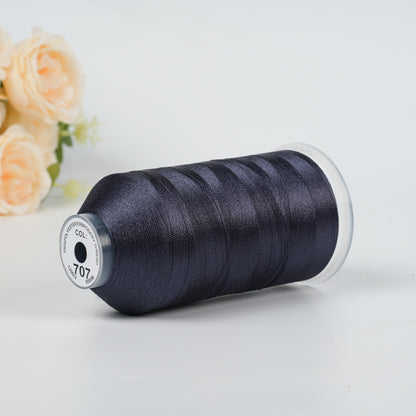 New Brothread 155+ Colors 40WT Polyester Embroidery Machine Thread | 5000M per Spool | Compatible with Brother & Variegated Colors for Commercial/Home Use