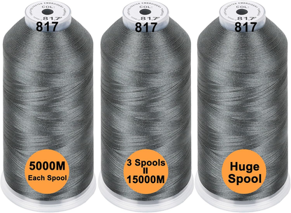 New brothreads - 40 Options- Various Assorted Color Packs of Polyester Embroidery Machine Thread Huge Spool 5000M for All Embroidery Machines