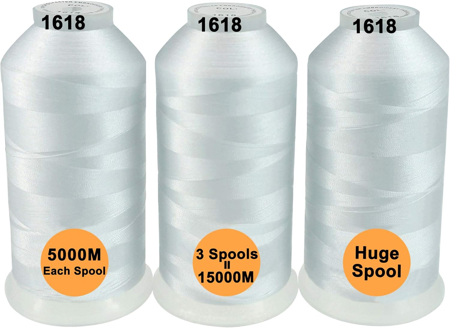 New brothreads - 40 Options- Various Assorted Color Packs of Polyester Embroidery Machine Thread Huge Spool 5000M for All Embroidery Machines
