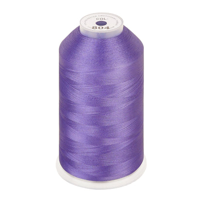 New brothread 100% Polyester with High Sheen Embroidery Thread, 5000M, 40WT(120D/2) 150+ Colors Selected for Commercial Multi Needles and Single Needle Embroidery Machine