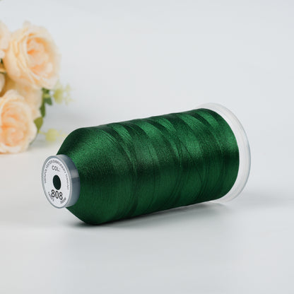 New Brothread 155+ Colors 40WT Polyester Embroidery Machine Thread | 5000M per Spool | Compatible with Brother & Variegated Colors for Commercial/Home Use