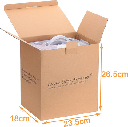 New brothread 80 Spools 500m Each Embroidery Machine Thread with Clear Plastic Storage Box - Colors Compatible with Janome and Robison-Anton Colors