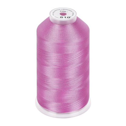 New brothread 100% Polyester with High Sheen Embroidery Thread, 5000M, 40WT(120D/2) 150+ Colors Selected for Commercial Multi Needles and Single Needle Embroidery Machine
