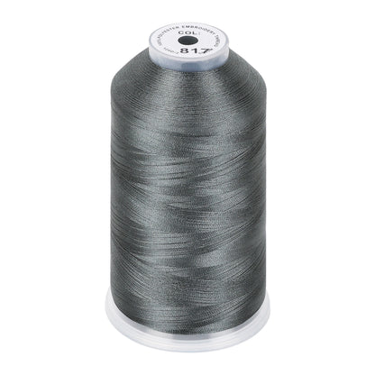New brothread 100% Polyester with High Sheen Embroidery Thread, 5000M, 40WT(120D/2) 150+ Colors Selected for Commercial Multi Needles and Single Needle Embroidery Machine