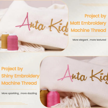 New brothread Single Spool Frosty Matt Embroidery Machine Thread 40WT