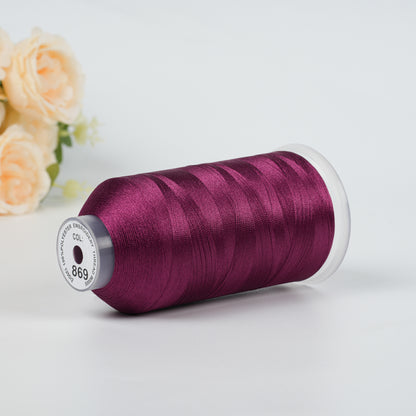 New Brothread 155+ Colors 40WT Polyester Embroidery Machine Thread | 5000M per Spool | Compatible with Brother & Variegated Colors for Commercial/Home Use