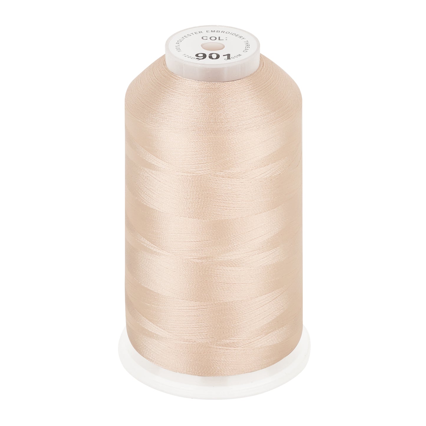 New brothread 100% Polyester with High Sheen Embroidery Thread, 5000M, 40WT(120D/2) 150+ Colors Selected for Commercial Multi Needles and Single Needle Embroidery Machine