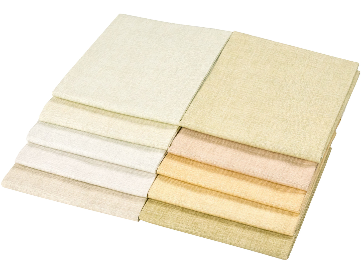 Craftido - 11 Options Solids with Tweed Tonals - Assorted Color Cotton Quilting Fabric Bundles 10pcs Fat Quarters 18"x21" - Medium Weight 5.2oz - for Quilting, Sewing and Crafts