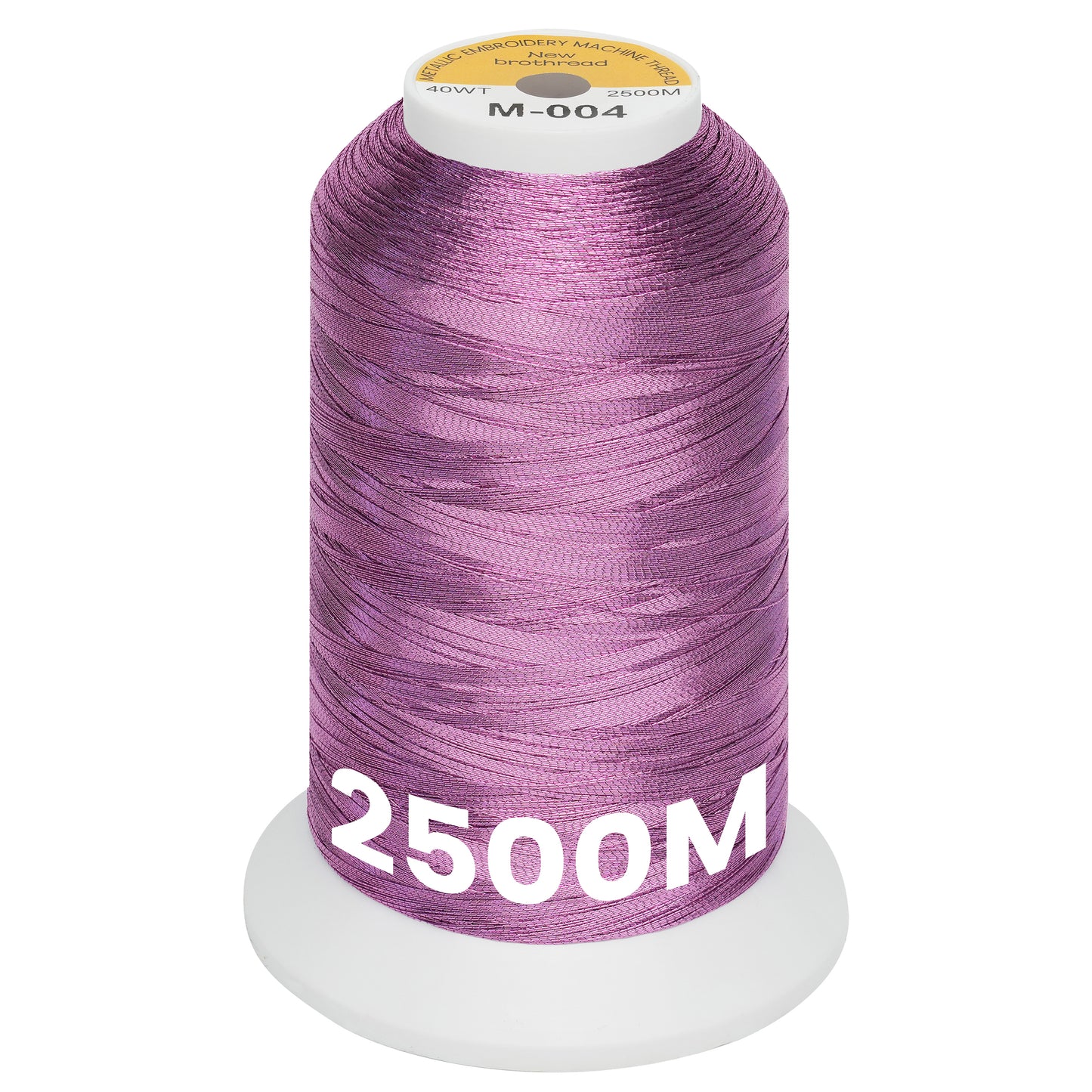 New brothread Single Huge Spool Metallic Embroidery Machine Thread 2500M (2735Y) Each for Commercial and Domestic Embroidery Machines