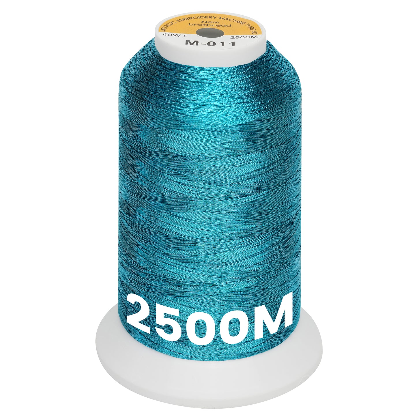 New brothread Single Huge Spool Metallic Embroidery Machine Thread 2500M (2735Y) Each for Commercial and Domestic Embroidery Machines