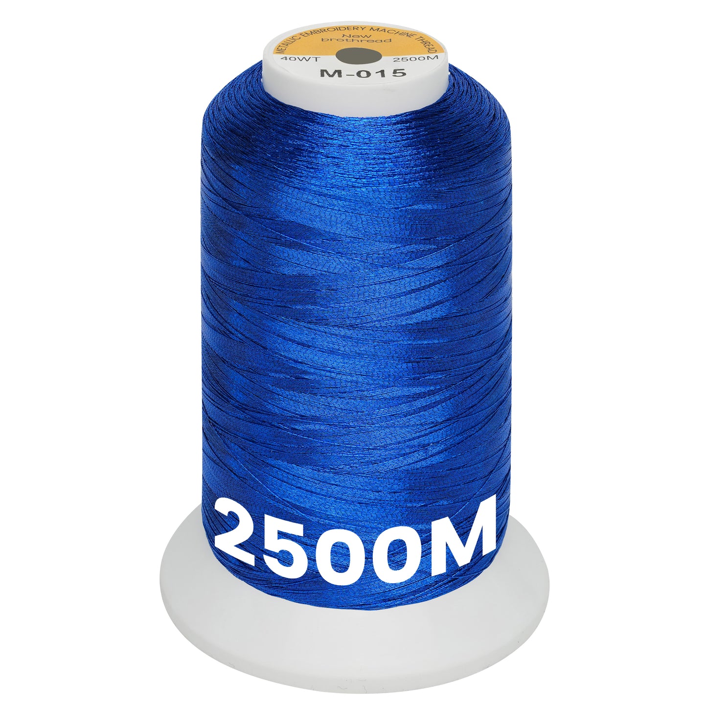 New brothread Single Huge Spool Metallic Embroidery Machine Thread 2500M (2735Y) Each for Commercial and Domestic Embroidery Machines