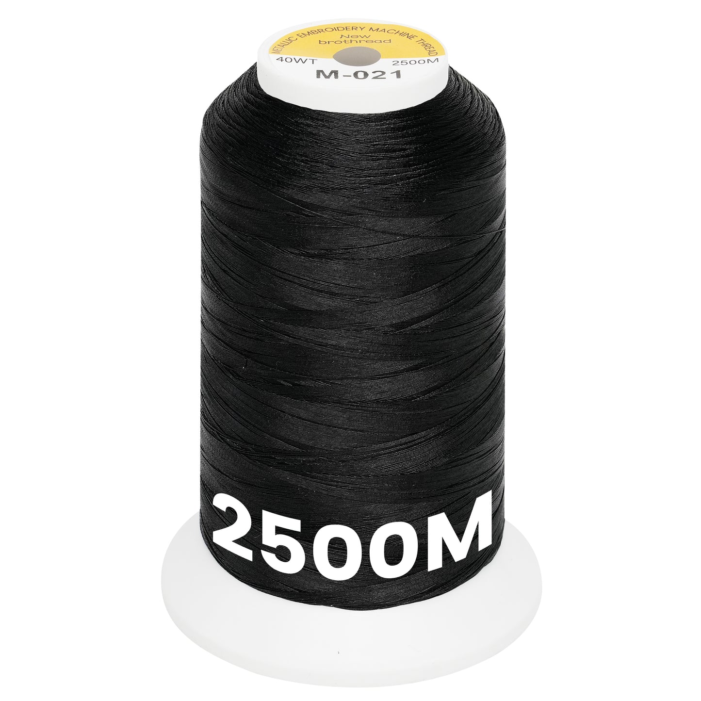 New brothread Single Huge Spool Metallic Embroidery Machine Thread 2500M (2735Y) Each for Commercial and Domestic Embroidery Machines