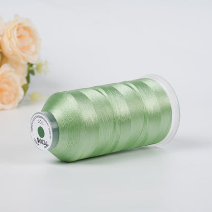 New Brothread 155+ Colors 40WT Polyester Embroidery Machine Thread | 5000M per Spool | Compatible with Brother & Variegated Colors for Commercial/Home Use