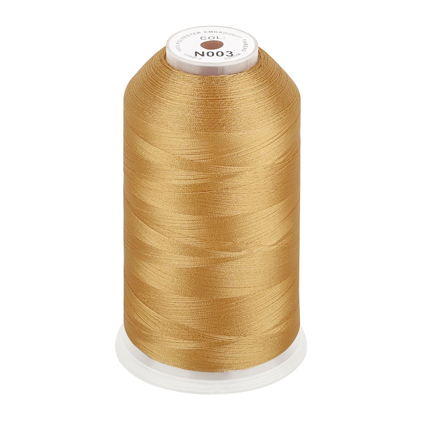 New brothread 100% Polyester with High Sheen Embroidery Thread, 5000M, 40WT(120D/2) 150+ Colors Selected for Commercial Multi Needles and Single Needle Embroidery Machine
