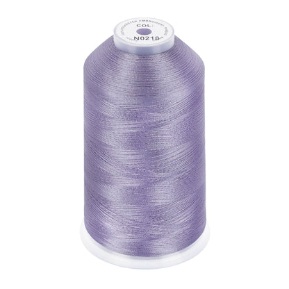 New brothread 100% Polyester with High Sheen Embroidery Thread, 5000M, 40WT(120D/2) 150+ Colors Selected for Commercial Multi Needles and Single Needle Embroidery Machine