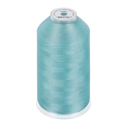 New brothread 100% Polyester with High Sheen Embroidery Thread, 5000M, 40WT(120D/2) 150+ Colors Selected for Commercial Multi Needles and Single Needle Embroidery Machine