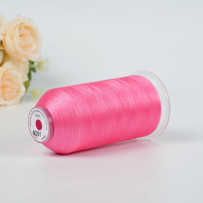 New Brothread 40WT Polyester Embroidery Machine Thread | 5000M per Spool | Includes Janome Colors for Commercial/Home Use