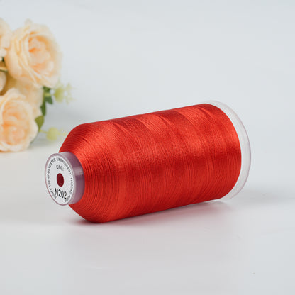 New Brothread 40WT Polyester Embroidery Machine Thread | 5000M per Spool | Includes Janome Colors for Commercial/Home Use