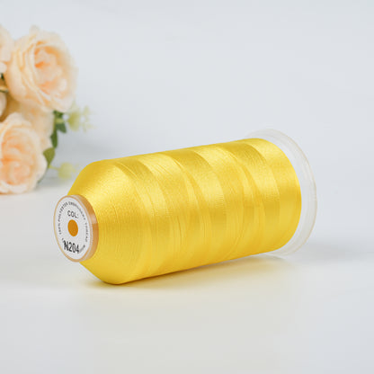 New Brothread 40WT Polyester Embroidery Machine Thread | 5000M per Spool | Includes Janome Colors for Commercial/Home Use