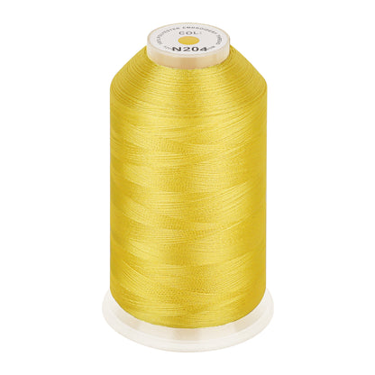 New brothread 100% Polyester with High Sheen Embroidery Thread, 5000M, 40WT(120D/2) 150+ Colors Selected for Commercial Multi Needles and Single Needle Embroidery Machine
